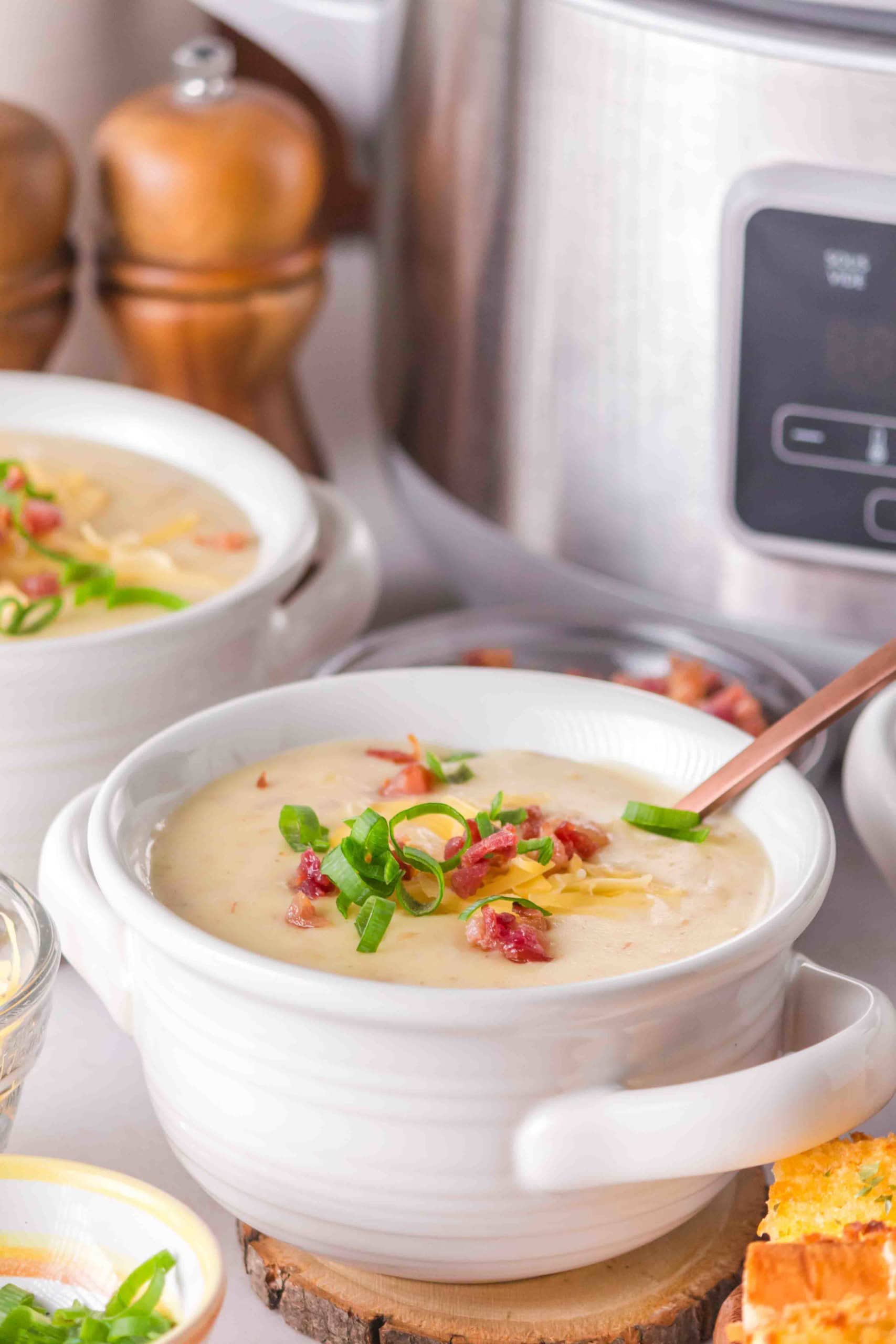 Gluten-Free Slow Cooker Baked Potato Soup