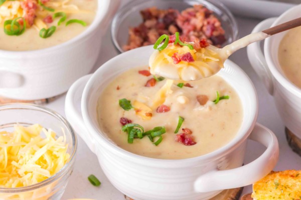 gluten free slow cooker baked potato soup