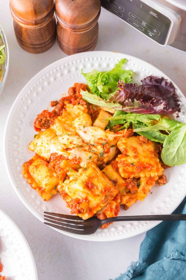 slow cooker ravioli lasagna gluten free