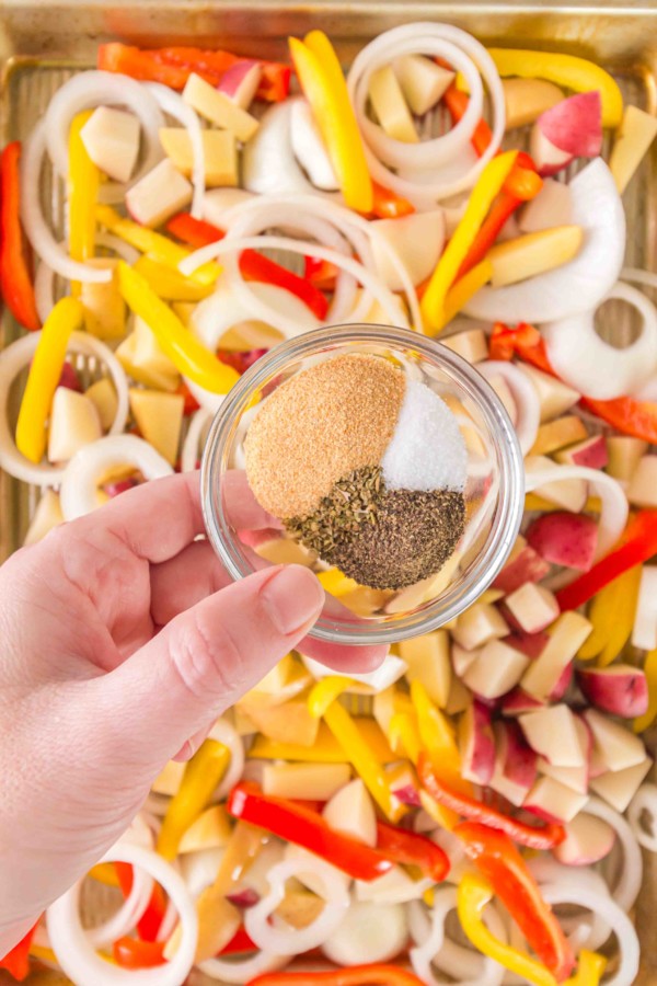 sheet pan baked italian sausage gluten free seasonings