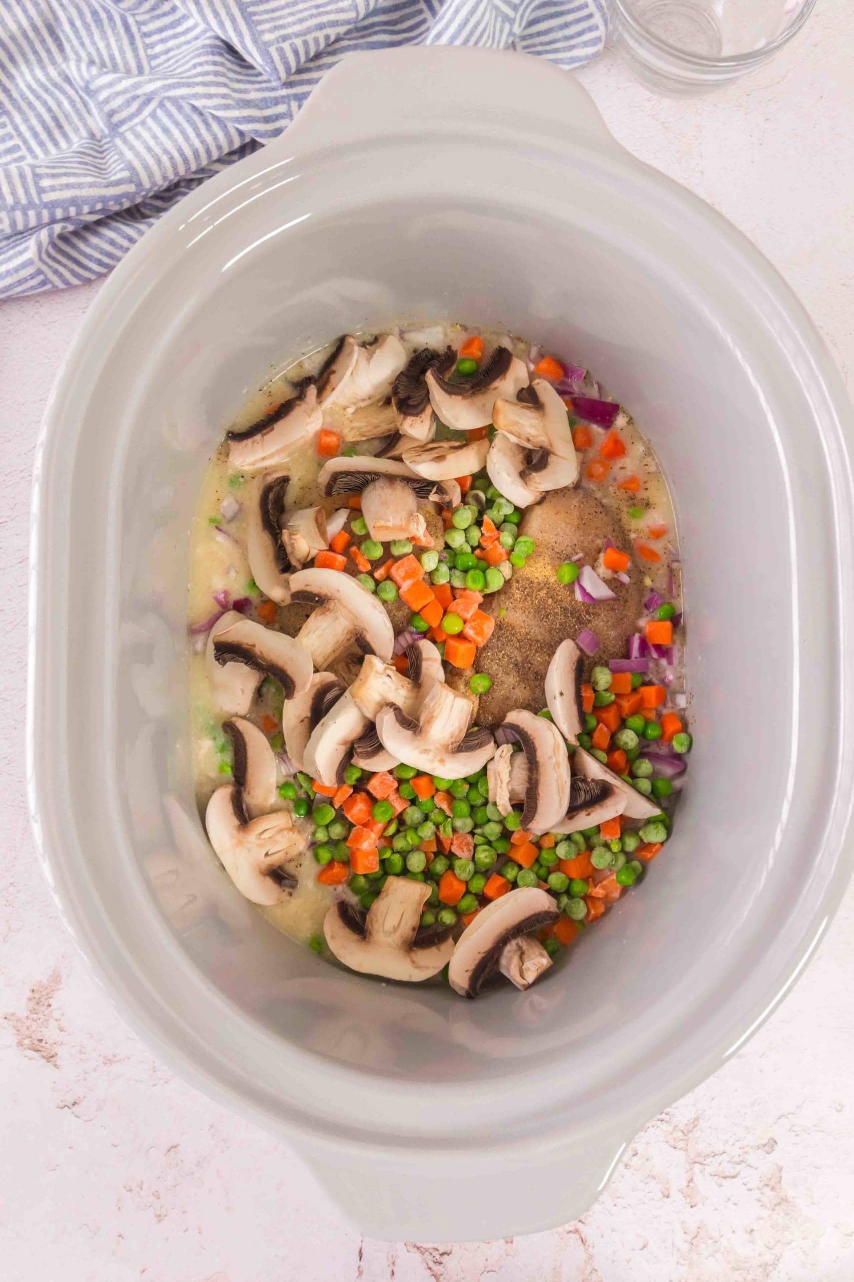 Slow Cooker Chicken a la King (Gluten-Free Optional)