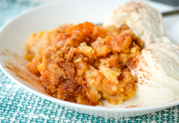 slow cooker peach cobbler with cake mix gluten free