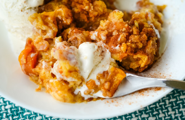 slow cooker peach cobbler with cake mix gluten free