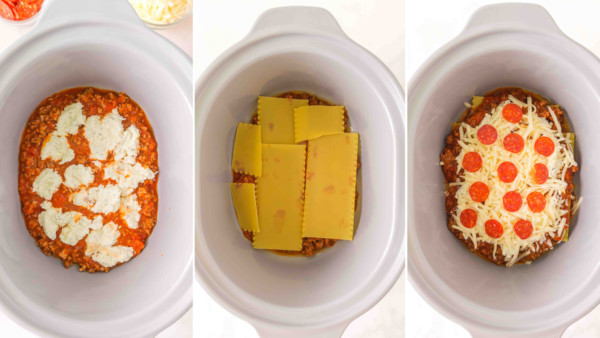 step by step crockpot pizza lasagna gluten free