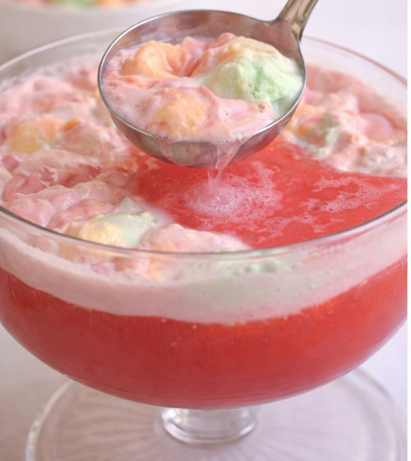 Rainbow Sherbet Punch rainbow sherbet punch serving