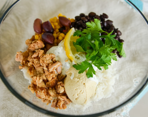 copycat cava bowls with grilled lemon herb chicken
