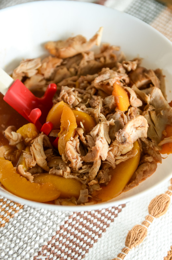 slow cooker bbq peach chicken recipe