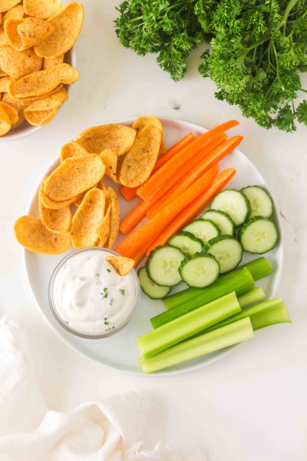 cottage cheese ranch dip high protein dip
