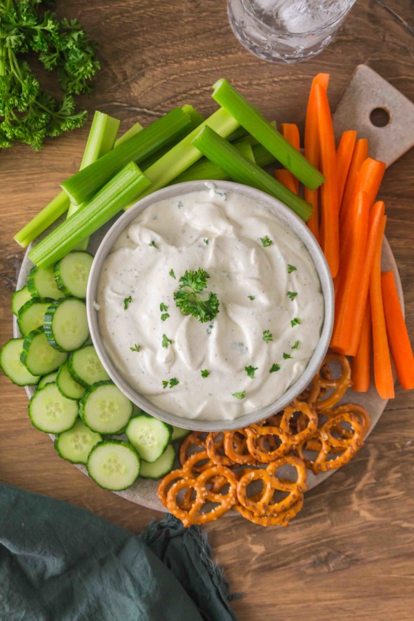 cottage cheese ranch dip high protein dip