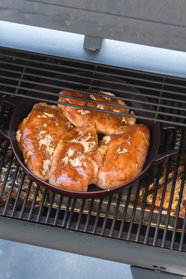 Smoked Mississippi Chicken Recipe (Pellet Grill Method) on the pellet grill